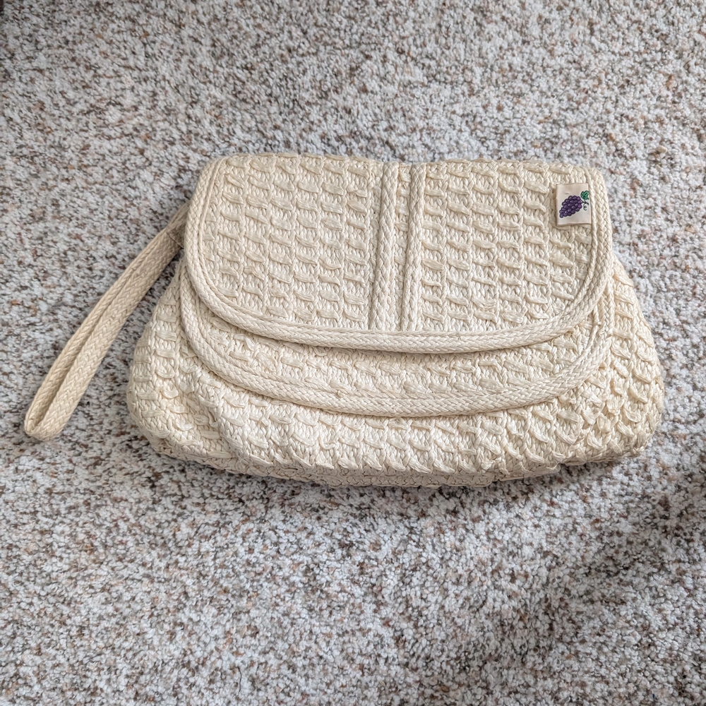 Chic Cream Wristlet Clutch